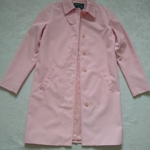 Ralph Lauren pink car coat mackintosh trench parka